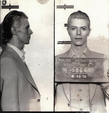 Bowie mugshot